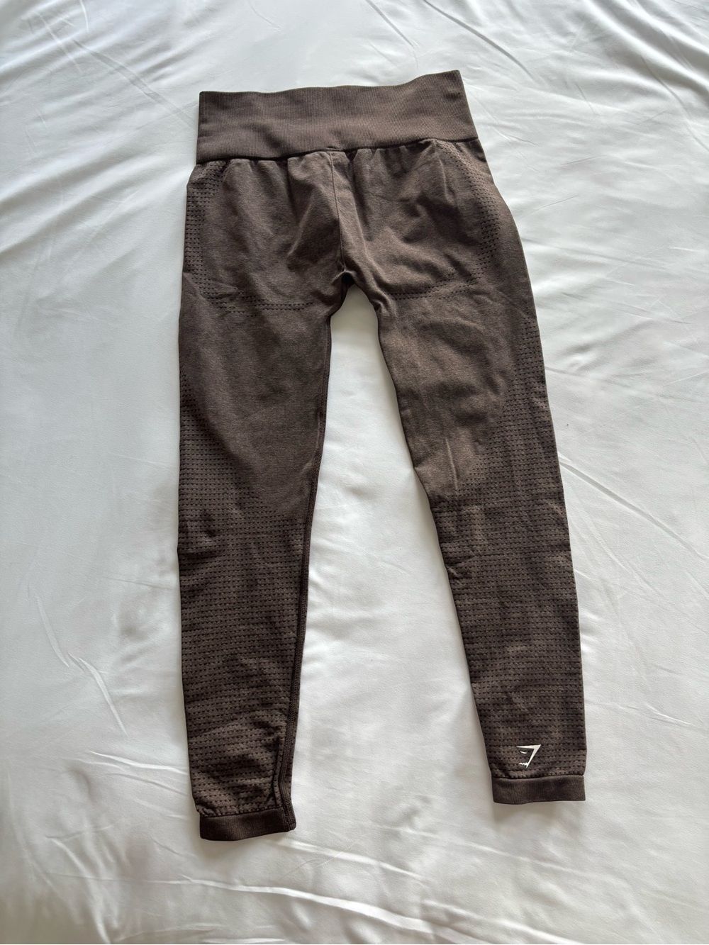 Gymshark Brown Vital Seamless Crop Leggings Size XS - Picture 4 of 5